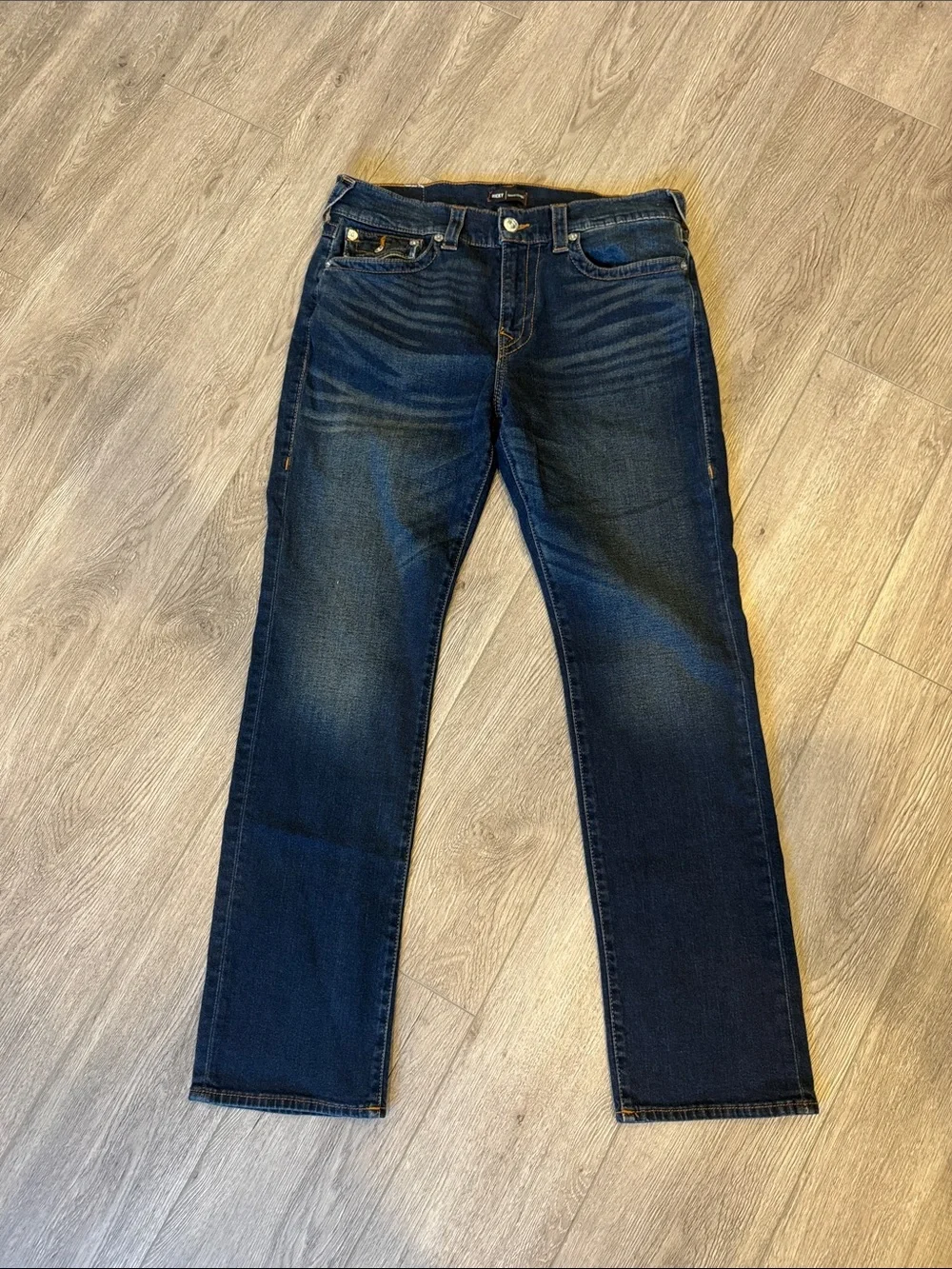 True Religion Ricky relaxed Men's Straight-Leg Jeans Size 33x 32” D7